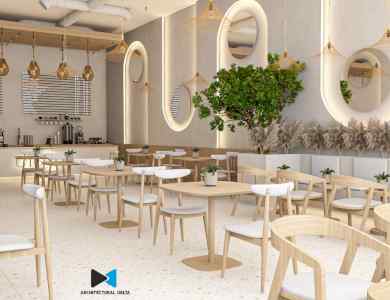 تصميم ديكور محلات تجاريه مطاعم - مقاول تنفيذ 